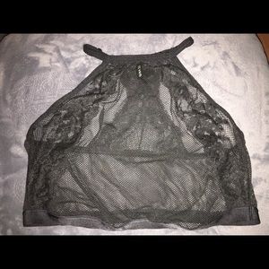 Torrid Lace Sheer Black Bralette - Size 3